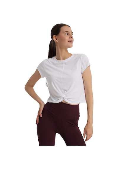 Sportive Marana Cropped Top Kadın Beyaz Günlük Stil T-shirt 25kk1032-kbyz 1776519 Beyaz