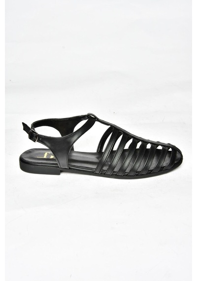 Fox Shoes S314960109 Siyah Kadın Sandalet Siyah