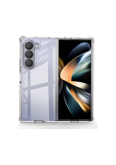 Kilifone - Galaxy Z Fold 6 Uyumlu Kılıf Şeffaf Koruyucu Nitro Anti Shock Silikon - Şeffaf - T32799