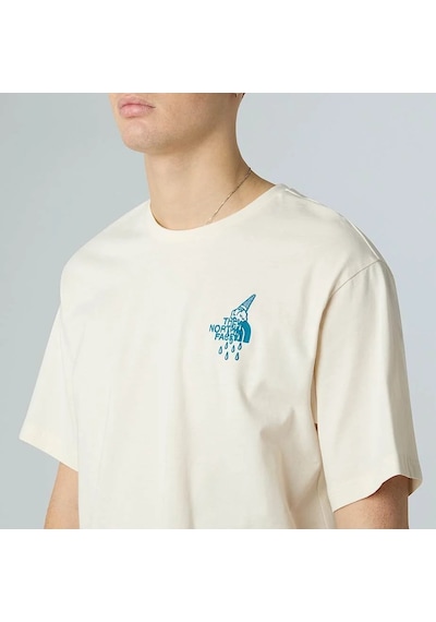 The North Face U Powder Days Relaxed S/s Tee-graphıc Erkek Tişört Nf0a8e4dqlı1 Nf0a8e4dqlı1 Bey Beyaz