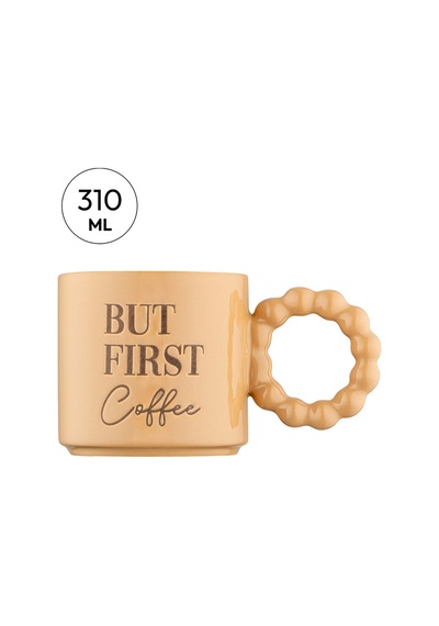 Emsan But First Coffee Krem Rengi Kupa 310 Ml Krem