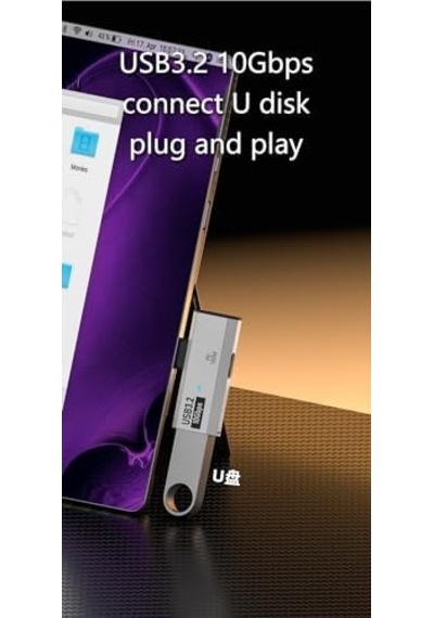 Type C To 2 Usb3.2 100w 10gbps Veri Aktarımı Kulaklık Müzik Dinleme Dönüştürücü Çevirici Otgcc