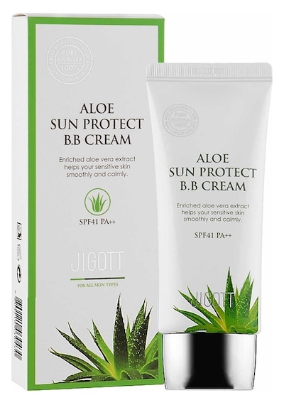 Jigott Aloe İçerikli Güneş Koruyucu ve Nemlendirici BB Krem SPF41 50 ML