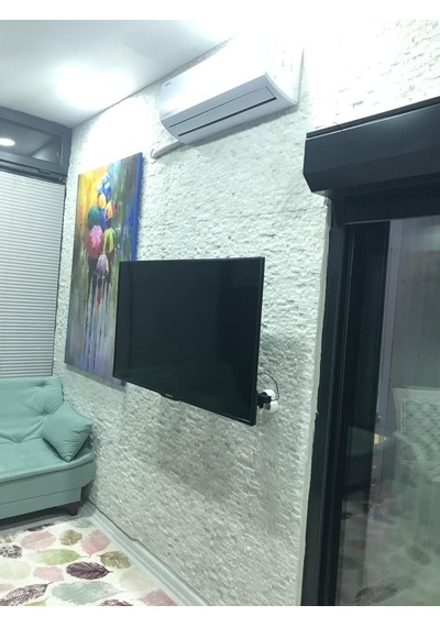 Beyaz Mermer Traverten Patlatma Doğal Taş Duvar Kaplama