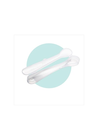Mamajoo Ergonomik Beslenme Kaşık Seti Light Beige & Gray Bej