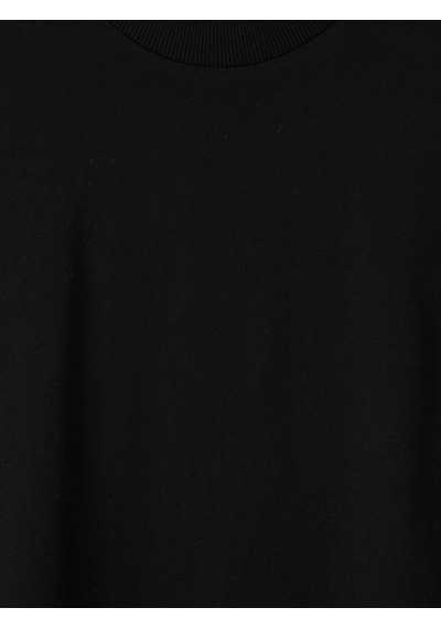 Lcw Modest Siyah Bisiklet Yaka Dantelli Bluz