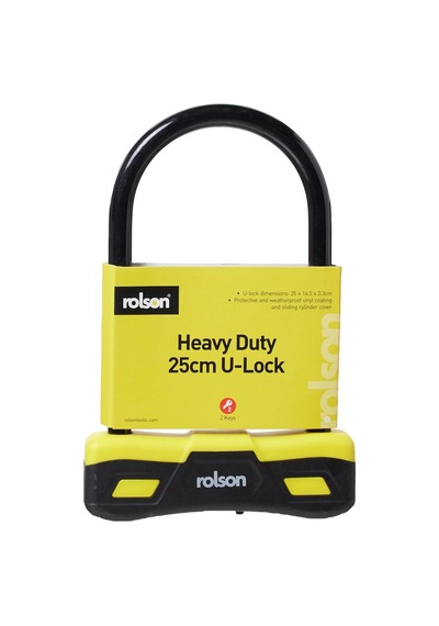 Rolson 66743 250 X 165 Mm U Type Bicycle Lock , Black Çok Renkli