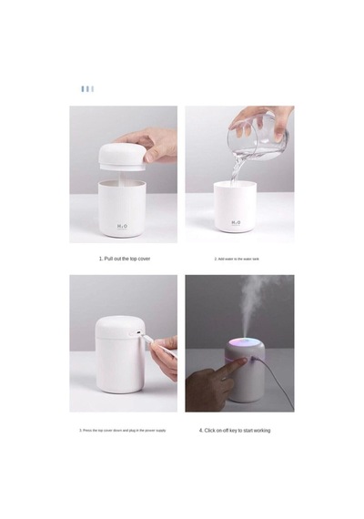 Hava Nemlendirici Ve Aroma Difüzörü H2o 300 Ml Ulrasonik Hava Nemlendirici Ve Aroma Difüzörü HDH75