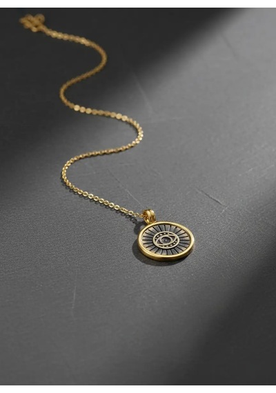 G&a Jewels - Işığın Bakışı - 925 Ayar Oksitli Yaldız Altın Kaplama Gümüş Kolye Altın - Gümüş 40+5 Cm G&a Jewels - Işığın Bakışı - 925 Ayar Oksitli Yaldız Altın Kaplama Gümüş Kolye Altın - Gümüş 40+5 Cm