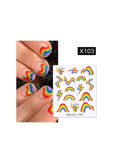 Su Transferli Nail Art Sticker X103 53013-3