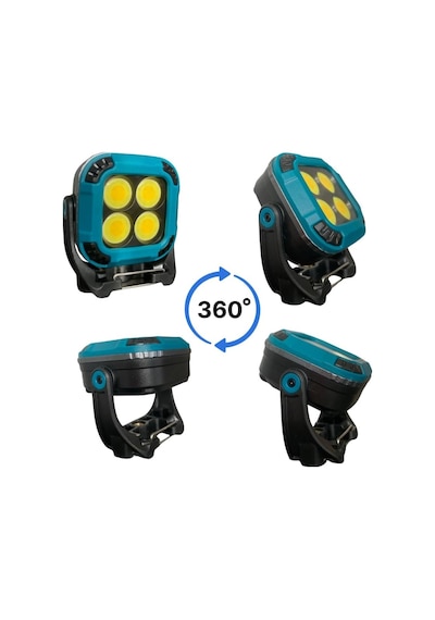 Pd-460 Cob Led Manyetik Mıknatıslı Led Spot Aydınlatma Mini Taşınabilir Şarjlı Lamba Fener Kamp Avcılık Acil Durum