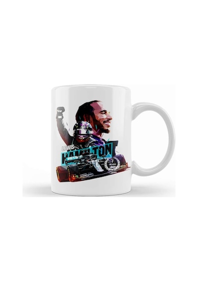 Lewis Hamilton F1 Legend 44 Kupa Bardak Porselen Karışık