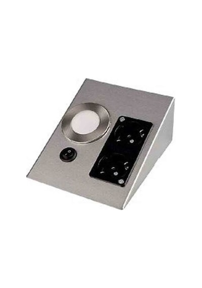Cata Ct-5109 2 Watt Çift Prizli Saten Kasa Tezgah Aydınlatma Günı