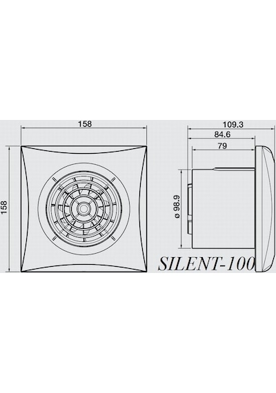 Soler&Palau Silent 100 Cz Silver Aksiyel Fan