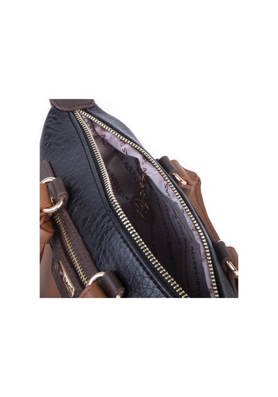 Nas Bag Kadın Mini El Ve Postacı Çantası Siyah Taba Kahve Victoria