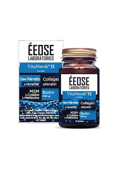 Eeose Vitanorsk H For Men Saç Dökülmesine Karşı 45 Tablet