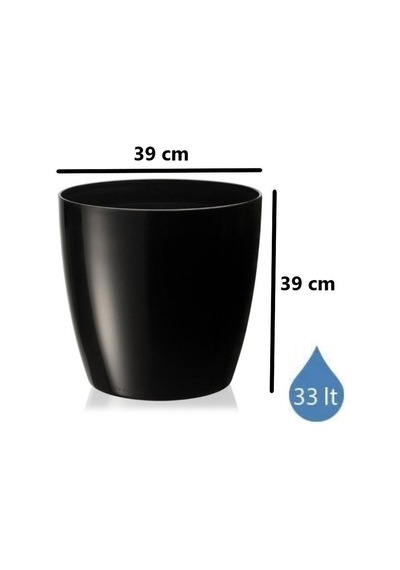 Omnipazar So-yk06 Yakut Saksı Takımı Separetörlü 33 Litre Siyah 3 Adet