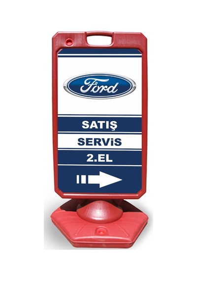 Ford     Reklam ve Yönlendirme Uyari Dubasi A Tabela Kırmızı
