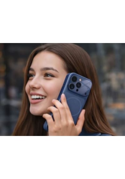Ag Glass Apple Uyumlu iPhone 15 Telefon Kılıfı Mavi