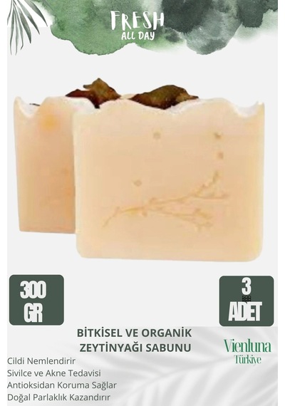 Vienluna Zeytinyağı Sabunu 3 x 300 G