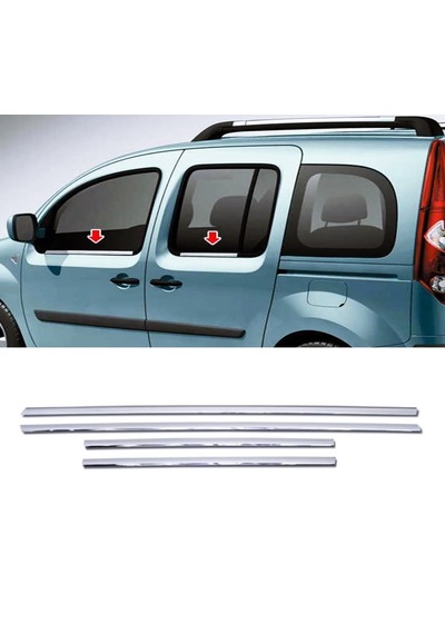 Mercedes Citan Krom Cam Çıtası 4 Prç 2012-2020 Arası P.çelik