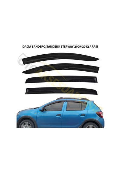 Dacia Sandero Stepway 2009 - 2012 4Lü Takım Mügen Cam Rüzgarlığı N11.13718