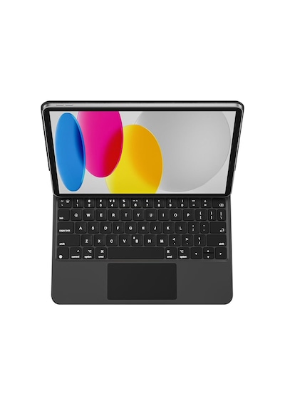 Apple Uyumlu iPad  10. Nesil 10.9inç Klavyeli Kılıf Magic Keyboard Touchpad Aydınlatmalı Klavye A2696 A2757 A2777