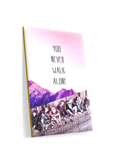 Cakasepetim Ahlap Tablo Bts Koreli Gençler You Never Walk Alone Ahşap Mdf Tablo