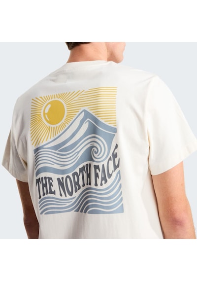 The North Face M Mountaın Escape Relaxed Short Sleeve T Erkek Tişört Nf0a8gb1qlı1 Beyaz