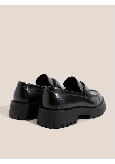 Guess Gorizia Erkek Siyah Deri Makosen Fmtgorlea14-black Siyah
