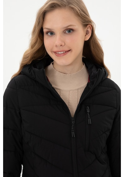 U.S. Polo Assn. Kadın Mont - Siyah 50312004-VR046