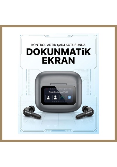 Bezos Snapron Hush Anc + Enc Dokunmatik Ekran Tws Bluetooth Kulak İçi Kulaklık 22