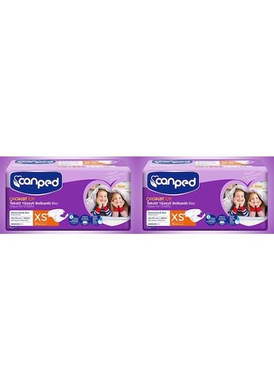 Canped Tekstil Yüzeyli Belbantlı Hasta Bezi Extra Küçük Boy XS 2 x 30'lu