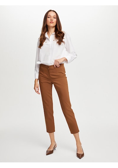 Faik Sönmez Slim Fit Klasik Pantolon W26pnt003 Bw26pnt00330 Kahve