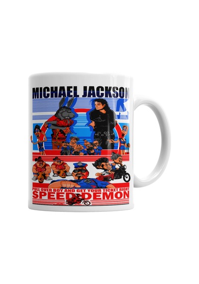 Speed Demon Michael Jackson Kupa Bardak Porselen Karışık