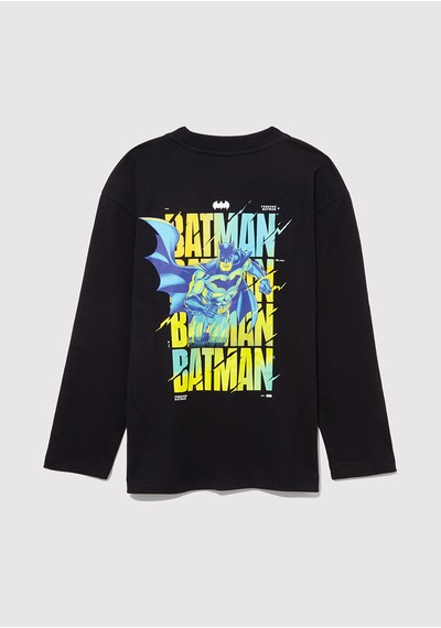 Mavi - Batman Baskılı Siyah Tişört 6610294-900 Siyah