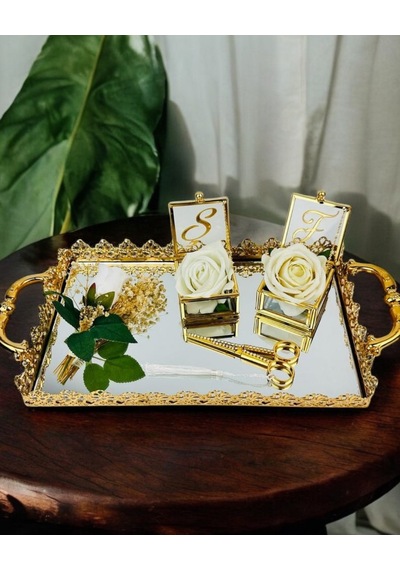 Eternal Söz Nişan Tepsisi Gold Gold