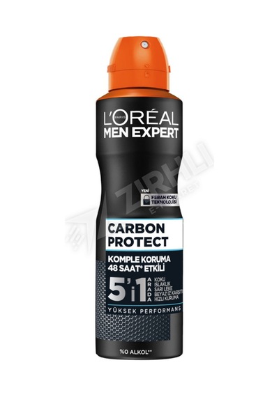 5 Adet Loreal Paris Men Expert Carbon Protect Deodorant 150 Ml