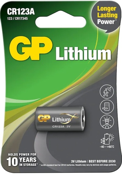 AYT Ticaret HT-101 GP CR123A 3 VOLT LİTYUM FOTOĞRAF MAKİNESİ PİLİ