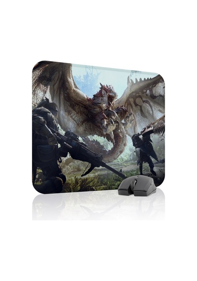 Monster Hunter: World Dikişli Kauçuk Oyuncu Mousepad V2 - 48x40 Xl Gaming Mouse Pad