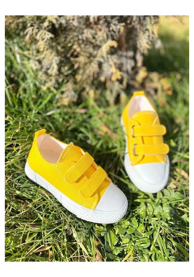 Nese Shoes Keten Kız Çocuk Spor Ayakkabısı Sneaker Sarı