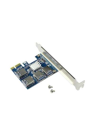 Pcı Express Çoklayıcı 1x4 16x Yuva Pcı-e Genişletici Yükseltici Kart Çoğaltıcı