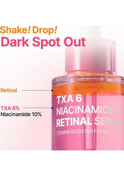 Txa 6 Niacinamide 10 Retinal Serum Leke Karşıtı Aydınlatıcı Yaşlanma Karşıtı Serum 30 Ml