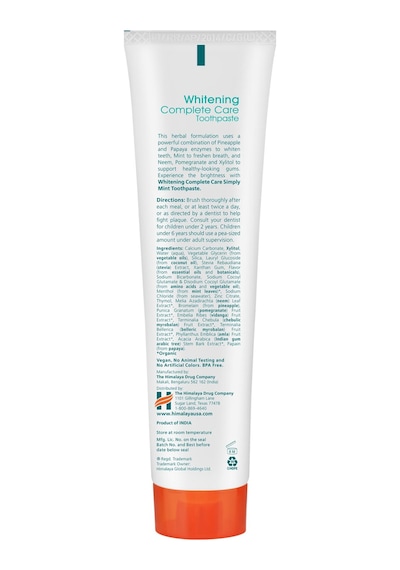 Himalaya Botanique Whitening Complete Care Diş Macunu 150gr Beyazlık
