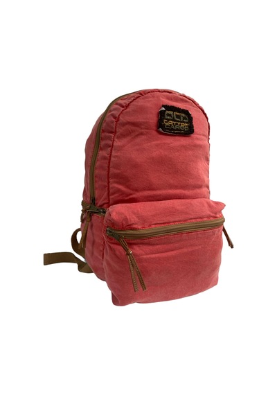 Old Cotton Cargo Kaliteli Vintage Unisex Tek Gözlü Disayn Sırt Günlük Okul Gezi Çantası Donny Bag Pembe