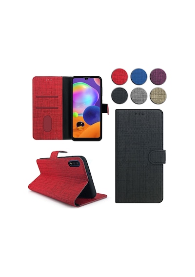 Samsung Galaxy Uyumlu A01 Kilif Fitcase Fabric Kapakli Cüzdanli 416737725