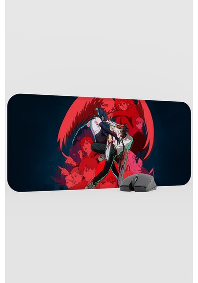 Chainsaw Man Anime V1 - 70x30 Xl Gaming Kauçuk Kaymaz Taban Mouse Pad Fare Altlığı