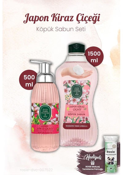 Japon Kiraz Çiçeği Köpük Sabun 500 Ve 1500 Ml, Rosıe