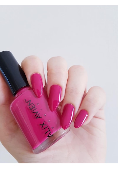 Alix Avien Fuşya Oje 102 Yüksek Pigmentli Uzun Süreli Kalıcılık Hızlı Kuruma Nail Lacquer 102