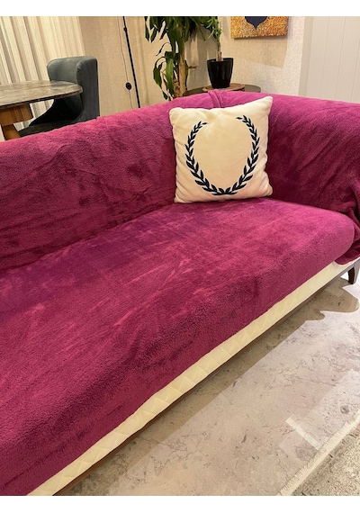 Mulberry Wellsoft Koltuk Örtüsü 220 x 230 CM Mor
